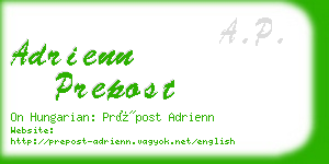 adrienn prepost business card